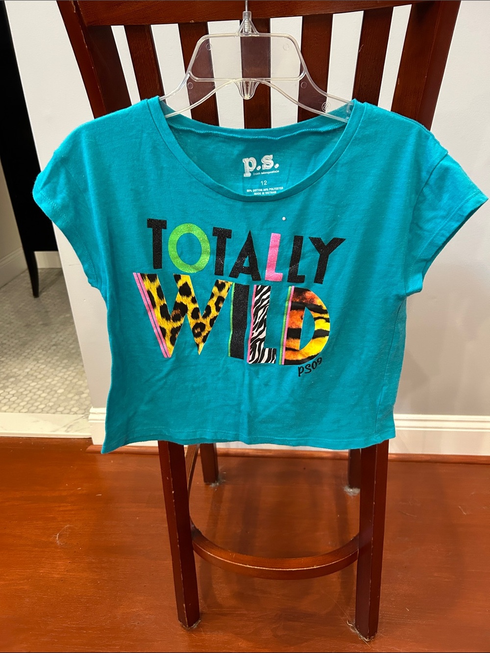 Kids' Teal 'Totally Wild' Short Sleeve Graphic Tee
